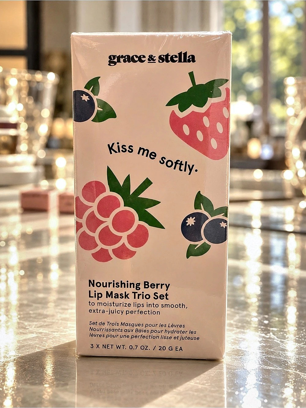 Grace & Stella Nourishing Berry Lip Mask Trio Set